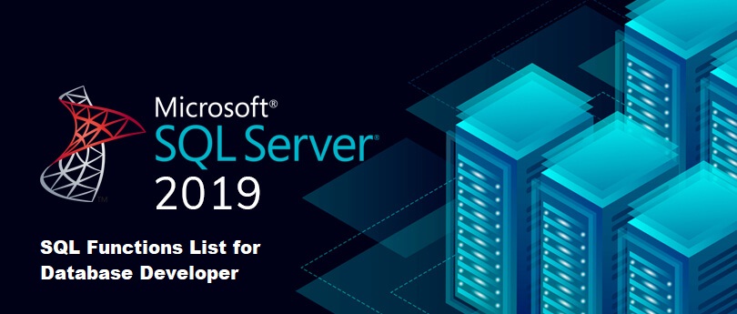 SQL Server 2019 SQL functions list