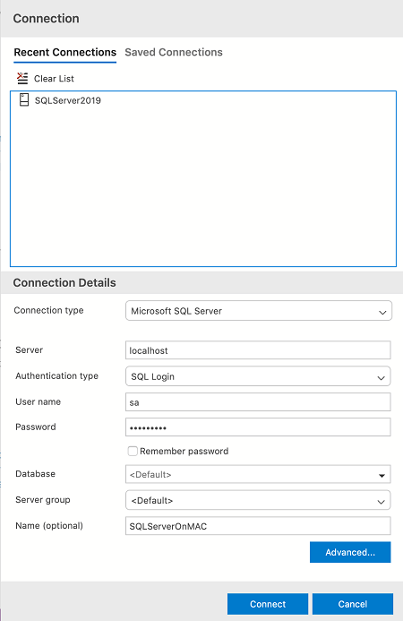 Azure Data Studio ile SQL Server'a bağlanmak