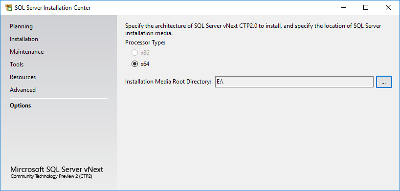 SQL Server 2019 installation media