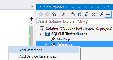 add project Reference in Visual Studio
