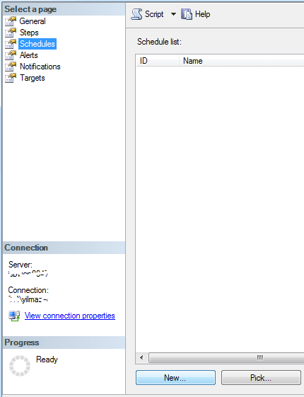 create job schedule to run peridically on SQL Server