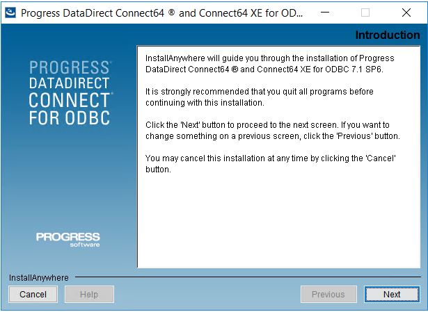 setup wizard for ODBC driver for Greenplum access