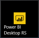 launch Power BI Desktop reporting tool