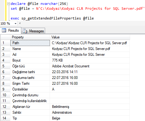 read extended file properties from SQL Server using CLR stored procedure