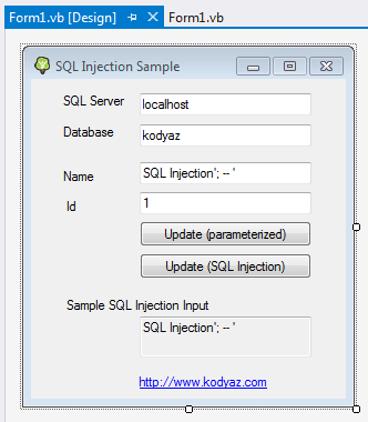 Preventing Sql Injection In Asp.net