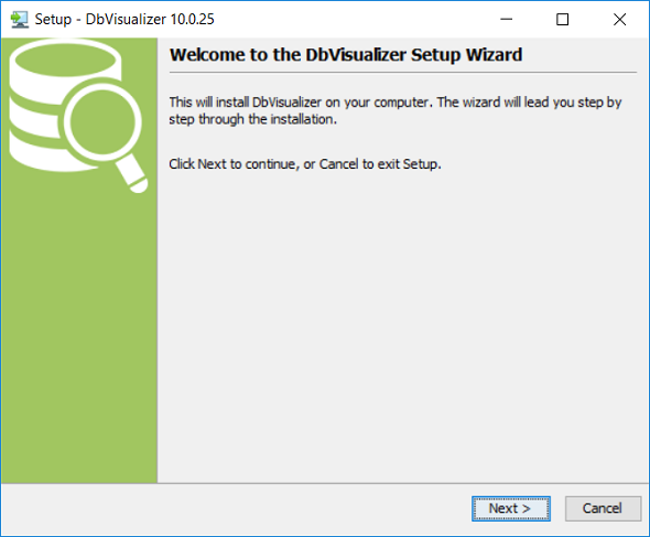 DbVisualizer Setup Wizard