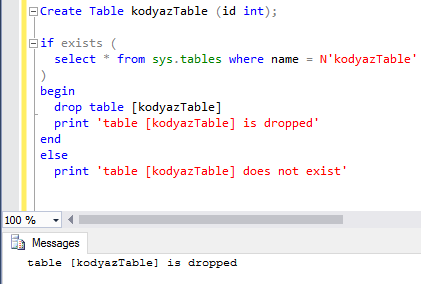 How To Use Sql Drop Table If Table Exists In Sql Database