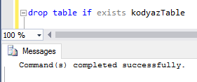 SQL Server 2016 Drop Table If Exists syntax