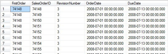 First_Value SQL analytic function in SQL Server 2012