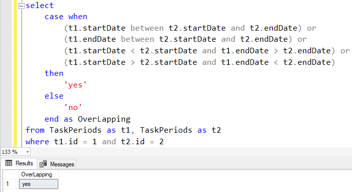 identify overlapping periods using SQL