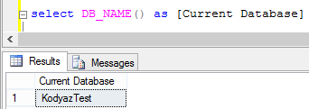 database name in SQL Server