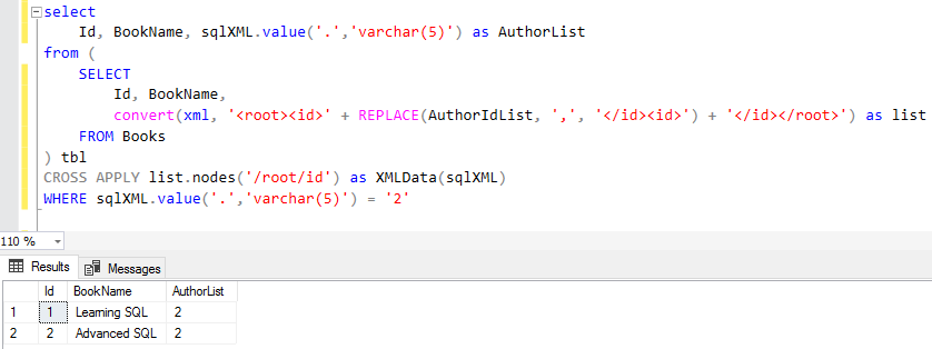 split concatenated string using SQL XML for database programmer