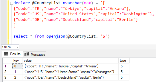 split JSON string with multiple objects into single object SQL rows