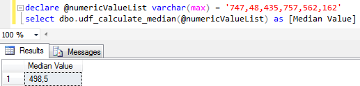 SQL median value calculation function in SQL Server