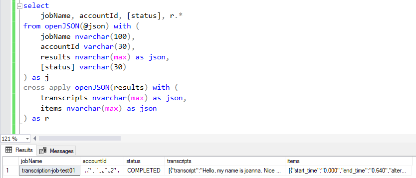 tsql json query tsql json query
