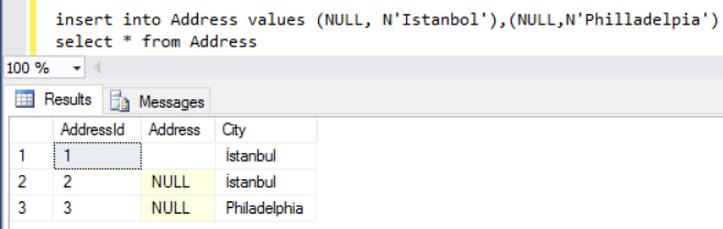 test SQL trigger with multiple rows