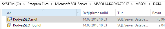 data file to attach as new database to SQL Server
