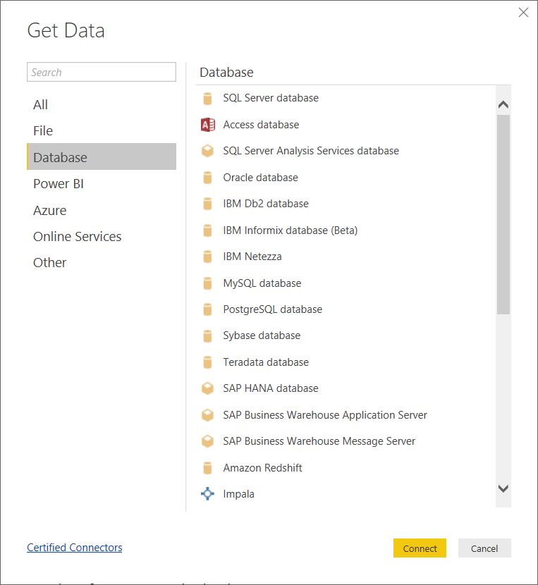 Amazon Redshift database as Power BI report data source