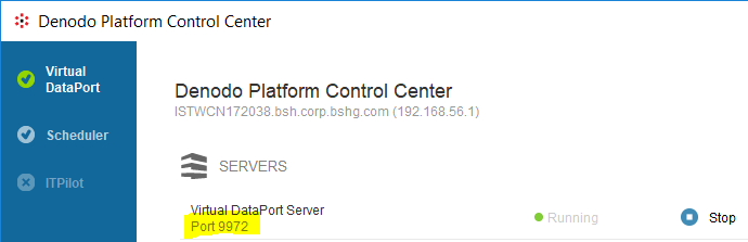 Denodo Virtual DataPort Server port number change
