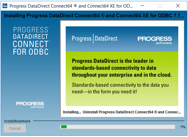 installing DataDirect ODBC driver