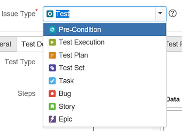 new issue types introduced with Xray test management tool