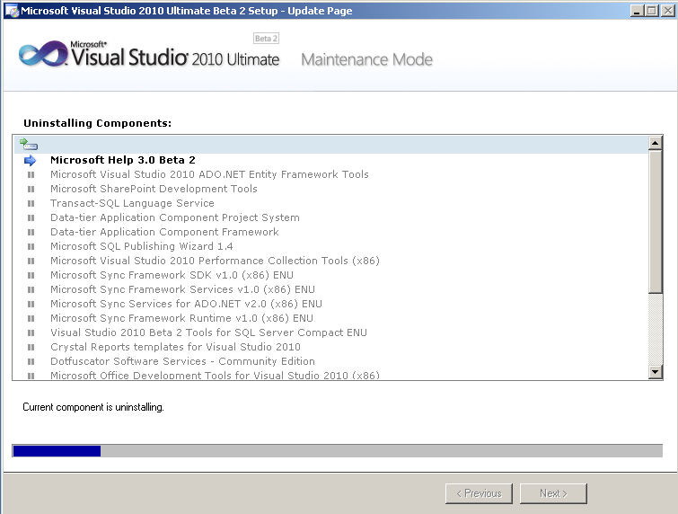 uninstall-visual-studio-2010-beta2-components