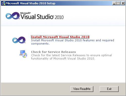 Microsoft Visual Studio 10 Ultimate Installation Screenshots