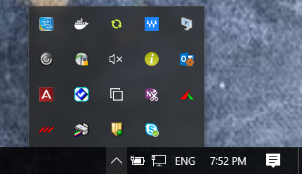 Show hidden icons