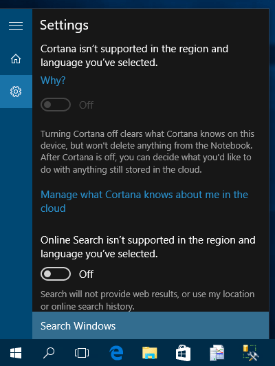 Windows 10 Cortana