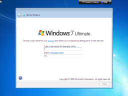 windows 7 installation screenshots