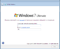 windows 7 installation screenshots