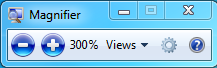 Microsoft Windows Screen Magnifier software