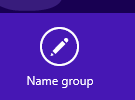 name tile group on Windows Start screen