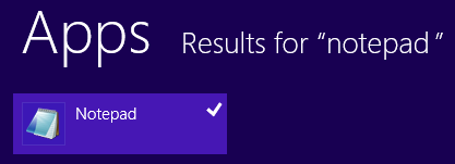 right click on Notepad tile to Pin to Windows 8 Taskbar
