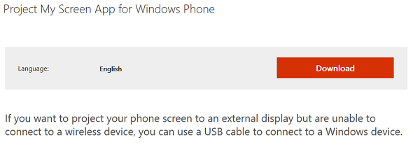 Download Project My Screen app for Windows Phone