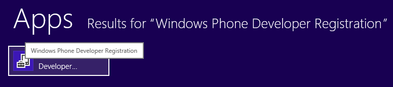 register windows phone developer