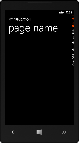 Windows Phone 8 app running on Windows Phone Emulator