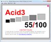 Windows Internet Explorer 9 (IE9) Acid3 Test Result