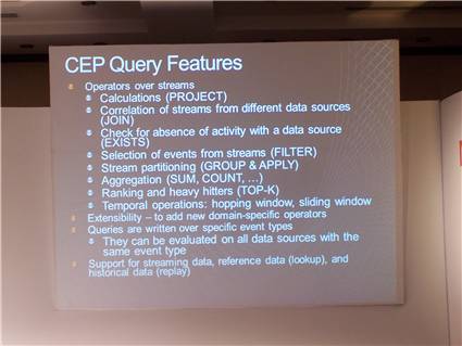 CEP Query Features in SQL Server 2008 R2 StreamInsight