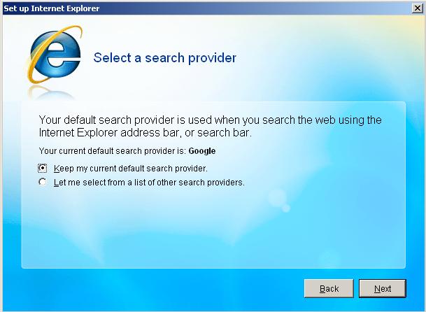 Windows Internet Explorer 8 Installation Screenshots