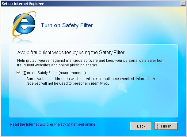 Windows Internet Explorer 8 Installation Screenshots