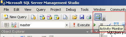 SQL Server Activity Monitor icon in SSMS