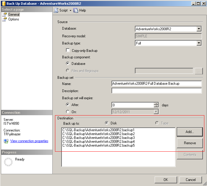 split backup in SQL Server 2008