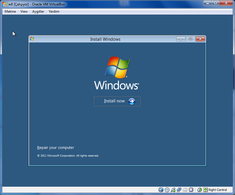 install Windows 8